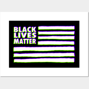 Black Lives Matter Flag RGB Posters and Art